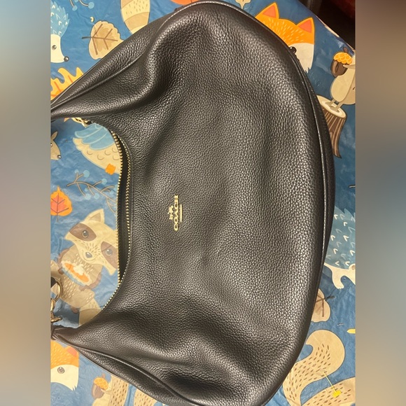 Coach Black Leather Shoulder Bag - Picture 1 of 3